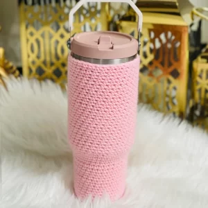 Handmade Crochet Stanley Cover – Cozy Tumbler Sleeve & Water Bottle Holder